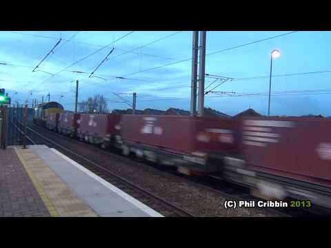 57010 & 37611 at Warrington Bank Quay - 30 January 2013