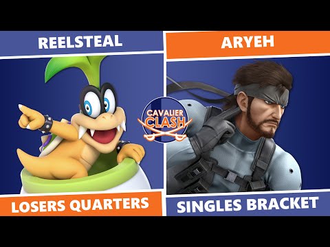 Cavalier Clash 4: Losers Quarters - Reelsteal (Bowser Jr.) Vs Aryeh (Snake, Ness) SSBU Singles