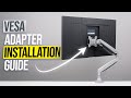 How To Install CREAT3D VESA Adapter On Samsung Space SR75 LS27R750 LS32R750 S27R750 Monitors
