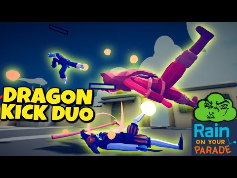 TABS Dragon Kick Duo! Taekwondo & Jester vs Every Faction | Rain on Your Parade Gameplay