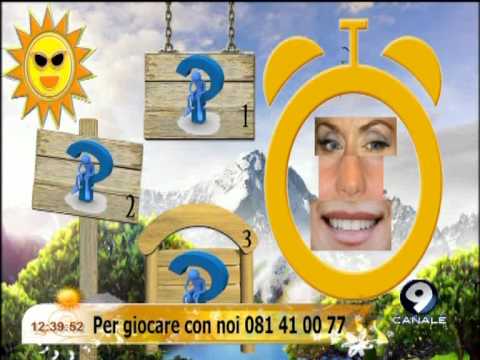 Sara Russo collabora durante il Quiz (parte 1) - Studio Mattina 7/05/13