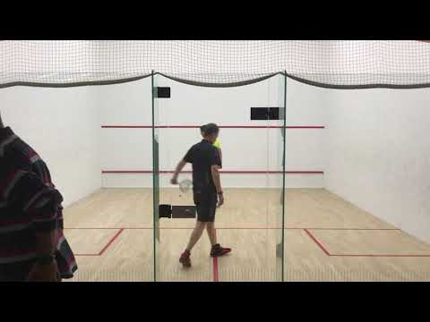 Stahl v Selby squash 'pre-exhibition' squash match, 2 Nov 2018