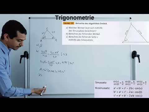 Mathe 10. Klasse: Trigonometrie in Beliebigen Dreiecken Textaufgabe 1
