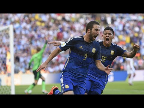 GOL ANULADO A HIGUAÍN CONTRA ALEMANIA- RELATO SEBASTIÁN "POLLO" VIGNOLO - MUNDIAL 2014