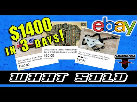 Try Finding These Items to Resell on Ebay - 3 Days for $1400 in Ebay Sales - What Sold