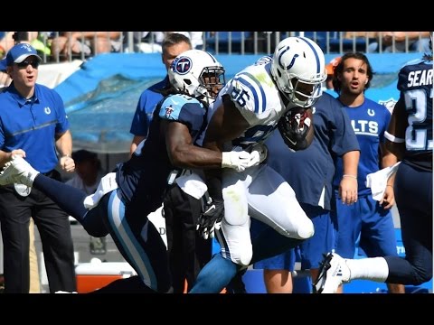 Andrew Luck Finds Erik Swoope For Big Gain || Week 7 Colts at Titans