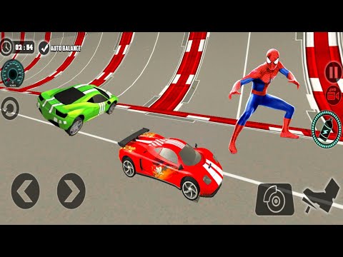 Red Car Driving - Impossible Car Stunts Trucks 3D - Android ios Gameplay