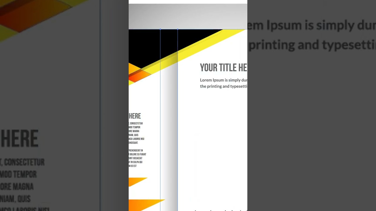Trifold business brochure template, Tri fold template Vectors & Illustrations for Free