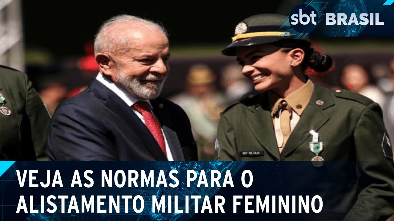 Lula decreta normas para o alistamento militar feminino voluntário | SBT Brasil (28/08/24)
