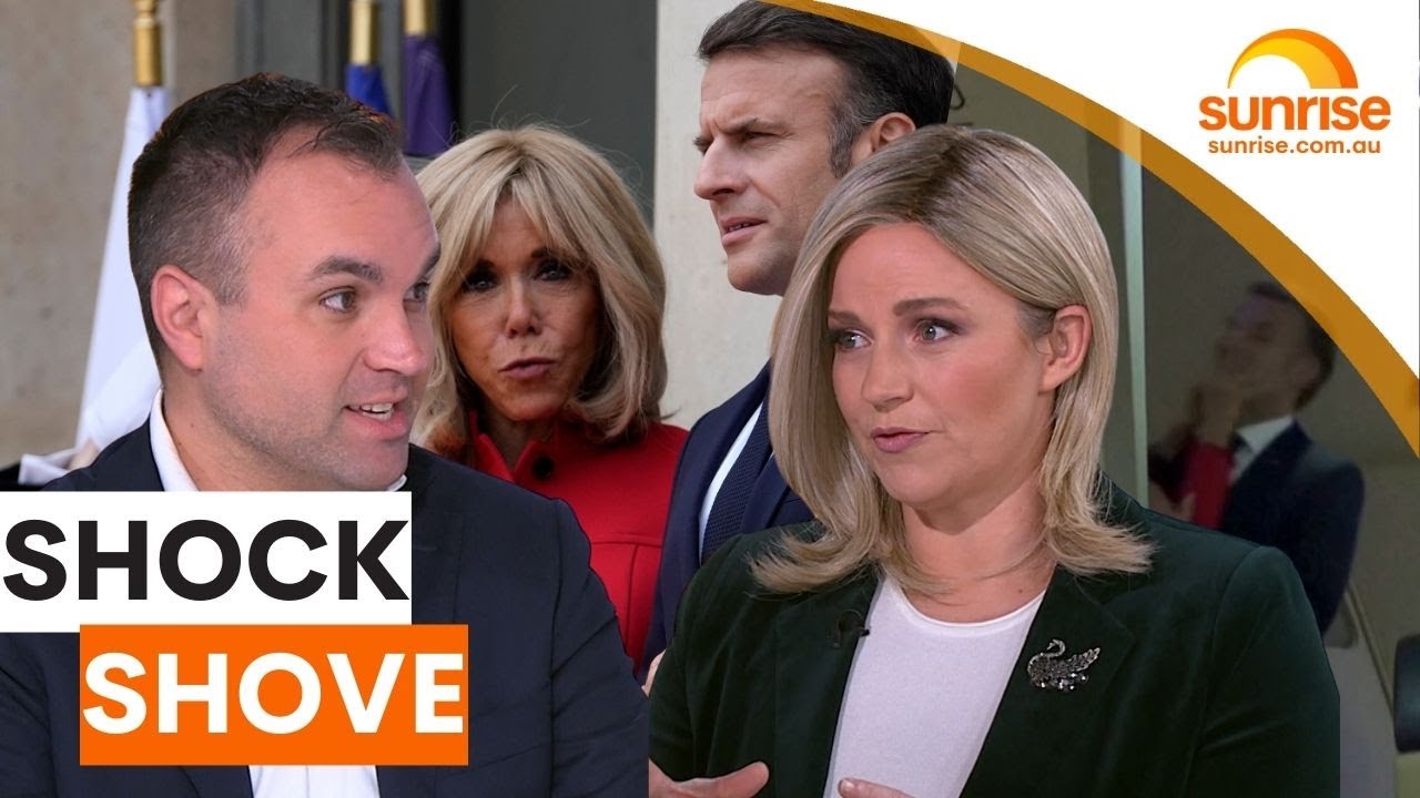 World reacts to French President Emmanuel Macron's shocking shove | Sunrise