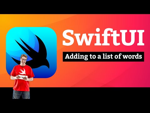 Adding to a list of words – Word Scramble SwiftUI Tutorial 4/6 thumbnail