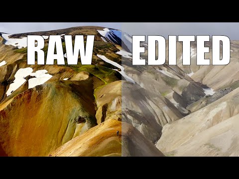 ICELAND Free RAW footage for Editing 【4K】  - free stock videos - no copyright - raw video editing