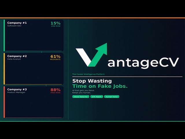 VantageCV Chrome Extension — Detect Ghost Jobs Before You Apply