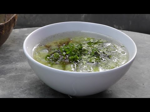 Vegan Vegetarian Chinese Recipe: Don Gua - Winter Melon Soup