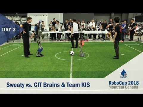 Tag3: Drittes Spiel gegen CIT Brains& Team KIS | RoboCup 2018 Montréal | Sweaty