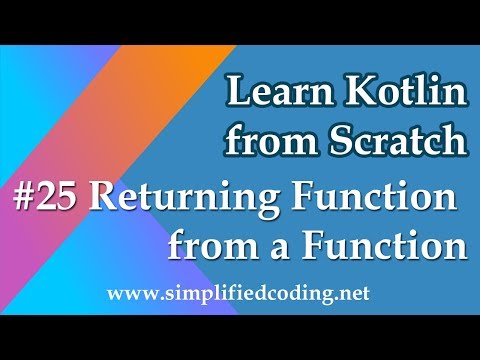 25 Kotlin Programming Tutorial Returning Function from a Function