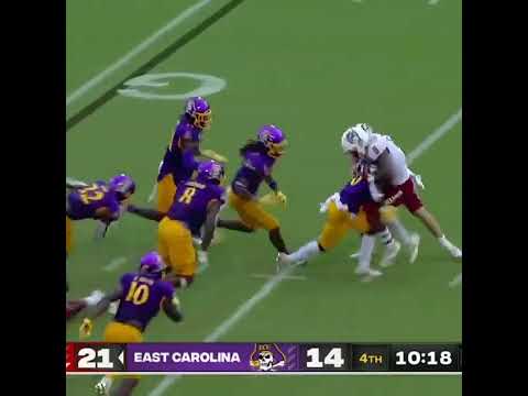 East Carolina's defense just shut down No. 13 NC State on 4th-and-goal 😳