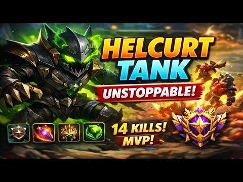 Unkillable Helcurt Tank Build 😈 | Ranked Match | MLBB