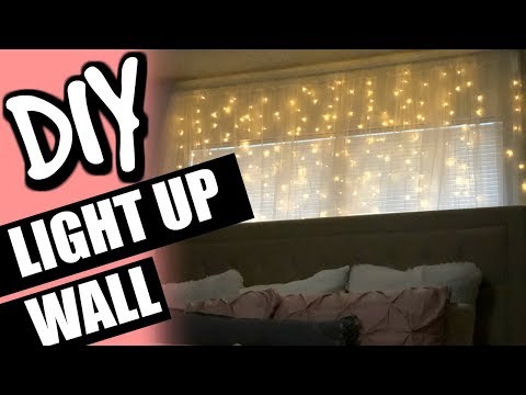 Part of a video titled DIY Bedroom Light Decorations! Quick, Affordable, and Easy! - YouTube