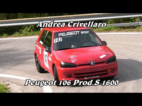 HILLCLIMB SALITA CIVIDALE - CASTELMONTE 2021 | ANDREA CRIVELLARO | PEUGEOT 106 PROD.S 1600