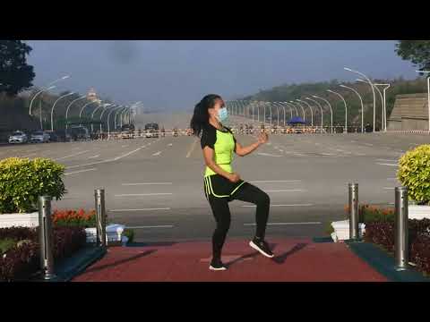 Myanmar Dance Workout during the military coup | Full video