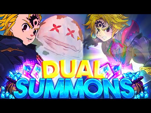 SO MANY SSRS!!! DEMON MELIODAS DUAL SUMMONS! | Seven Deadly Sins: Grand Cross