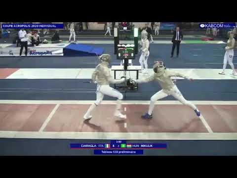 Athens World Cup SWS 2020 - P128 - Ciaraglia ITA v Mikulik HUN