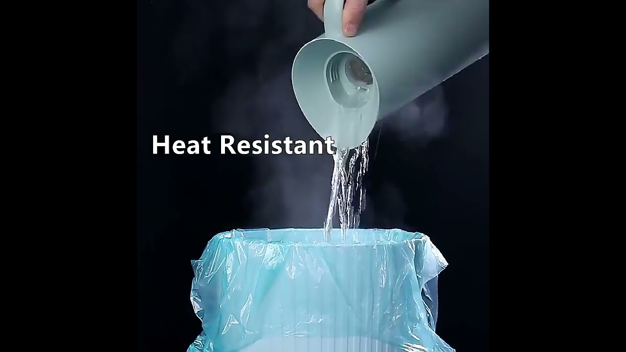 Garbage Bag with Handle Star Seal Bag in Roll HDPE Material Vest Handle Rubbish Bag