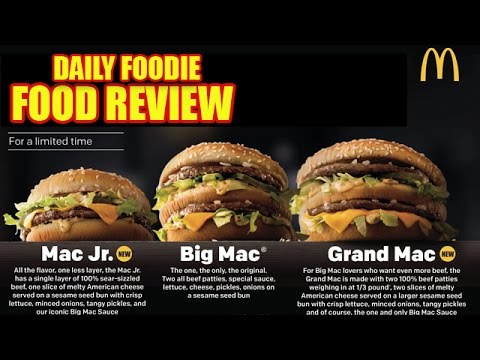 McDonalds Mac Jr. Review - Junior Sized Version of Big Mac Unwrapping #foodreview