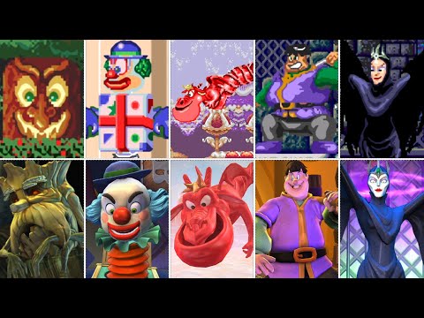 Castle of Illusion Starring Mickey Mouse All Bosses Comparison - Original 1990 Vs Remake 2013