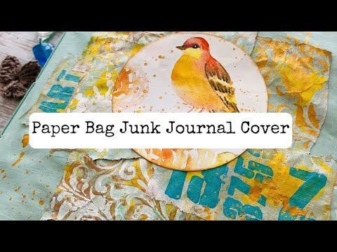 Easy Recycled Grocery PAPER BAG Junk Journal Cover Process/Step-by-Step DIY/Start to Finish Tutorial