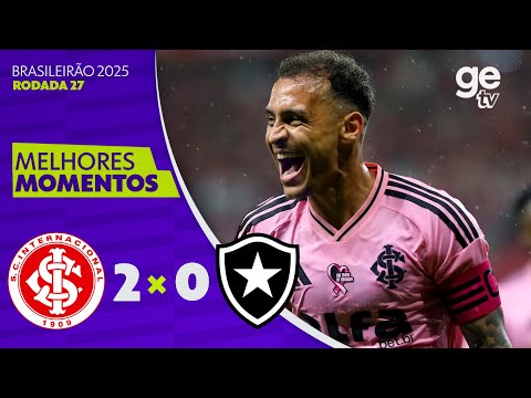 Gols e lances de Internacional x Botafogo