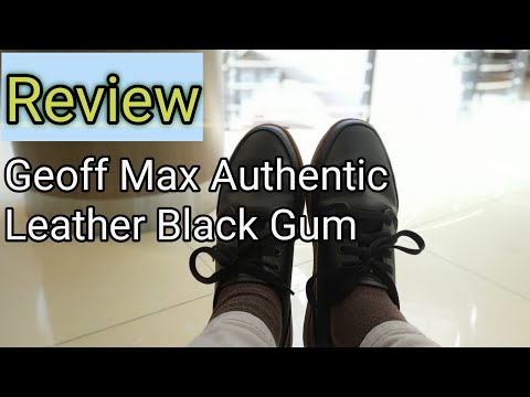 Bangga Pakai Produk Lokal! Sepatu Geoff Max Authentic Leather Black Gum