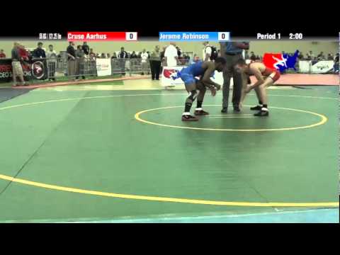 University Nat`ls FS  55 KG / 121.25 lbs: Cruse Aarhus vs. Jerome Robinson