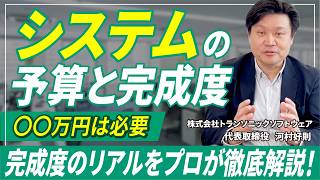システムの予算と完成度のリアルをプロが徹底解説！