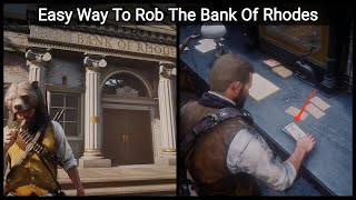 The Proper Way To ROB The Bank of Rhodes (Secret Letter) - RDR2