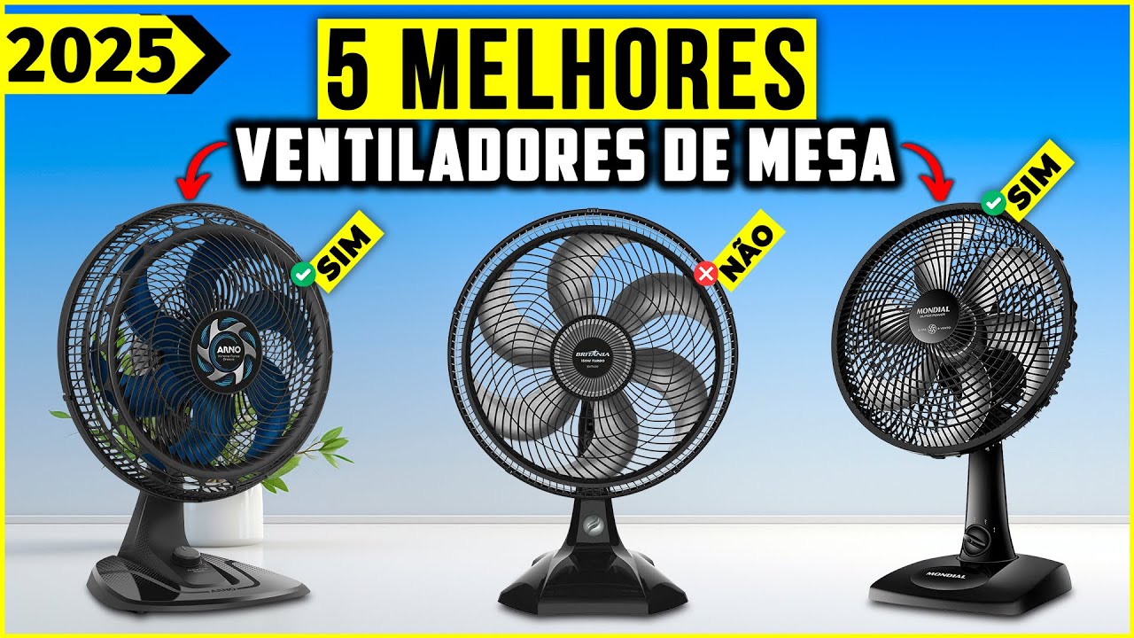 Os 5 Melhores Ventilador De Mesa Em 2025!