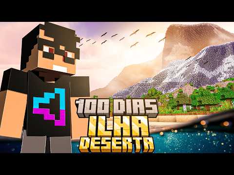 Sobrevivi 100 DIAS em uma ILHA DESERTA no Minecraft - O FILME