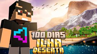 Sobrevivi 100 DIAS em uma ILHA DESERTA no Minecraft - O FILME
