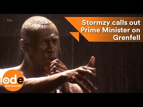 Stormzy calls out the Prime Minister on Grenfell : BRITs 2018