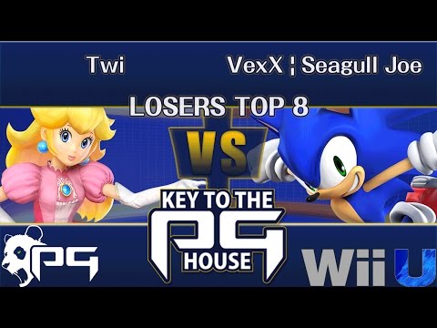 Key to the PG House LOSERS TOP 8 - Twi (Peach) vs VexX | Seagull Joe (Sonic, Diddy Kong)