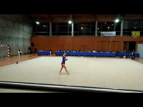 Carlotta Maino 2003 esercizio con palla campionati individuali Gold 2019 ZT1