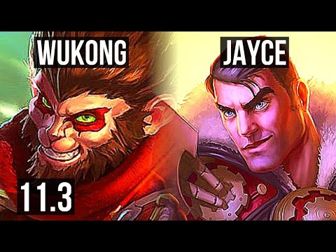 WUKONG vs JAYCE (TOP) | Rank 2 Wukong, 16/3/11, Legendary, Rank 17 | EUW Challenger | v11.3