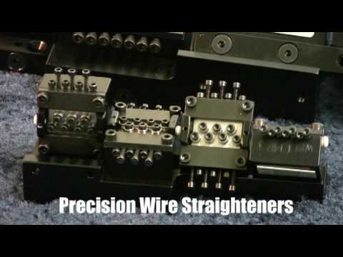 Precision wire straightening machine