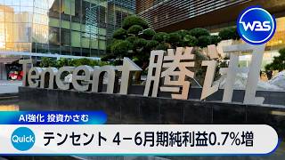 テンセント 4－6月期純利益0.7%増 AI強化 投資かさむ【WBS】