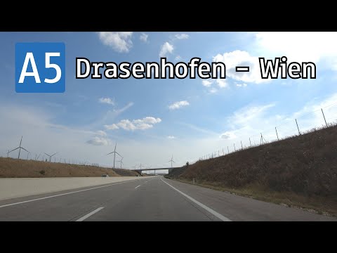 Austria: A5 Drasenhofen (A/CZ) - Wien (Nord/Weinviertel Autobahn)