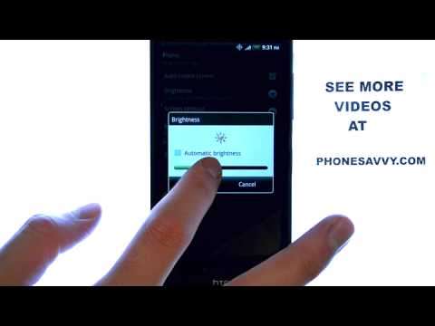 How Do I Adjust The Screen Brightness On The HTC Rezound?