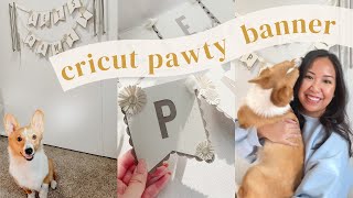 DIY Floral Paper Cardstock Banner with Cricut Maker 🌼