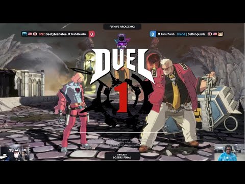 Flynn's Arcade 042 Losers Finals- BeefyManatee (Goldlewis)Vs. butter-punch (Happy Chaos)Guilty Gear