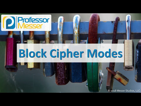 Block Cipher Modes - CompTIA Security+ SY0-501 - 6.2